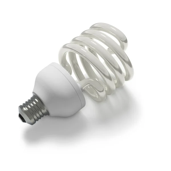 Modern ecological fluorescent light bulb — Stock Photo, Image