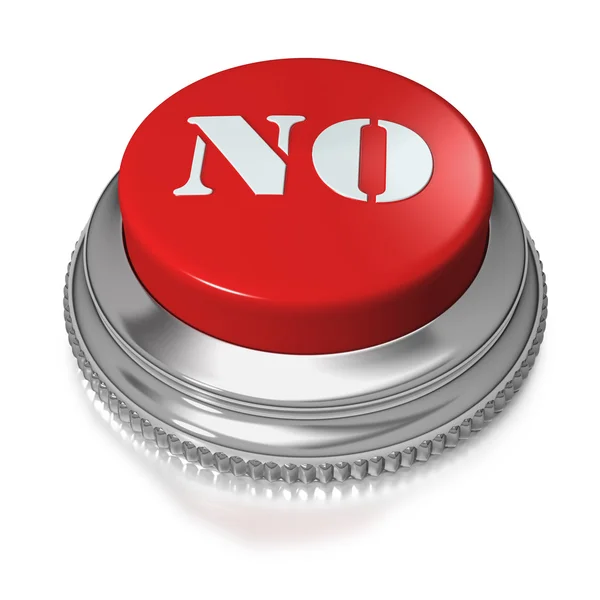 Button or switch with text NO — Stock Photo, Image