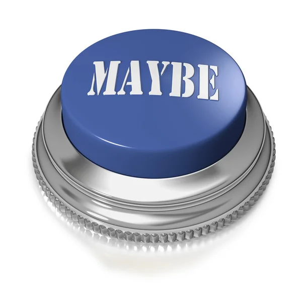 Button or switch with text MAYBE — Stock Photo, Image