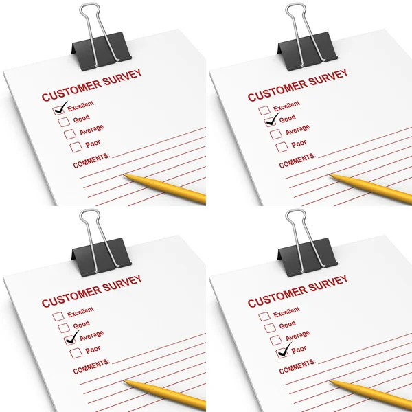 Customer survey answers — Stock Photo, Image
