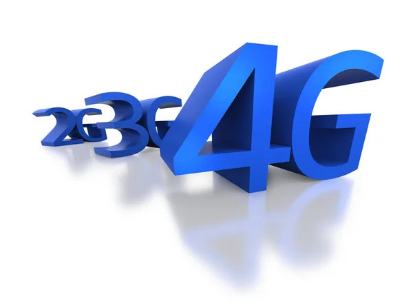 Технология 4G заменяет 3G и предыдущие сети — стоковое фото