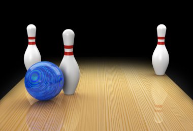 10-toplu iğne bowling böl ya da Noel ağacı olarak adlandırılan yedek