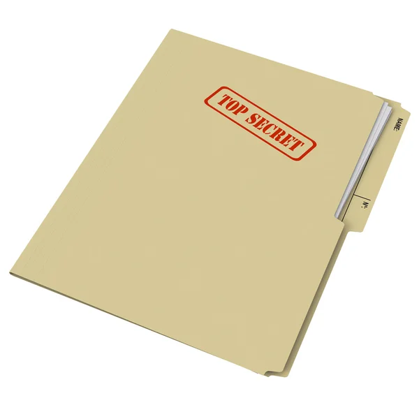 Carpeta sellada Top Secret — Foto de Stock