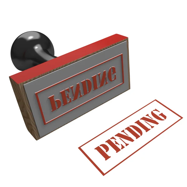 Rubber stamp with message Pending — Stock Photo, Image