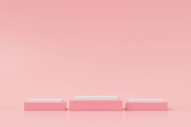 Arkaplan 3D canlandırma sahnesi podyum, en düşük ürün görüntüleme sahnesi sahne ve geometrik şekil nesnesi. 3B Hazırlama