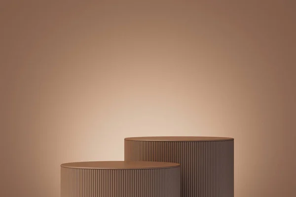 Arkaplan 3D sahne boş podyum, ürün görüntüleme en düşük biçim ve geometrik şekil nesne ile taklit edilir. 3d oluşturma