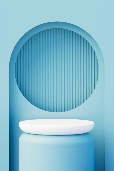 Background 3d scene with podium, minimal product display mock up scene and geometric shape object. 3d rendering