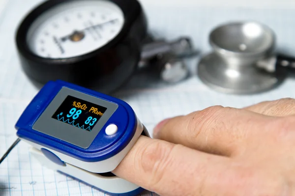 Пульс oximeter Ліцензійні Стокові Зображення