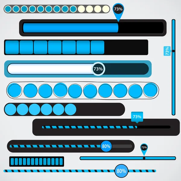 Barra de progreso. — Vector de stock