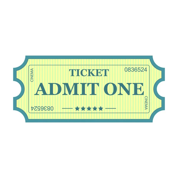 Admit One ticket — Stock Vector