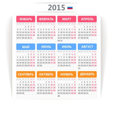 Rus takvim 2015.