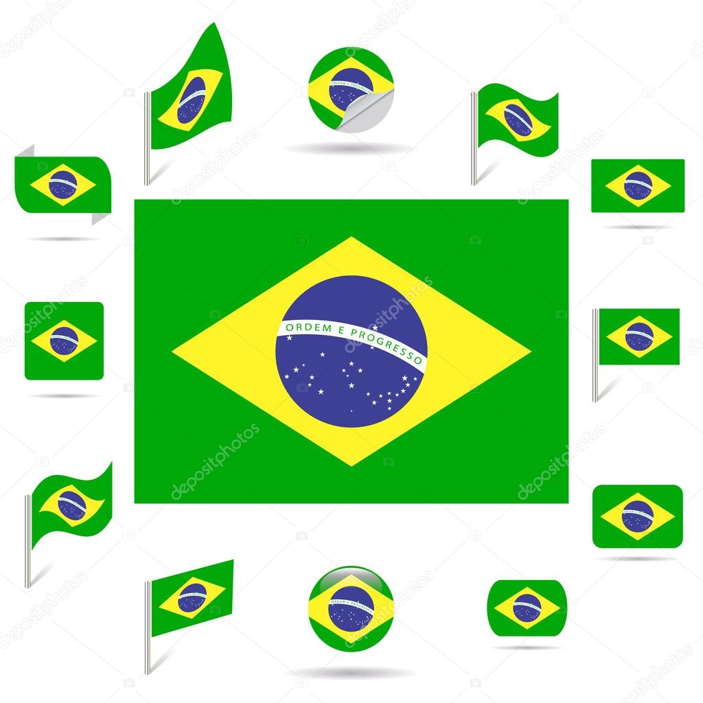 Flags of Brazil.