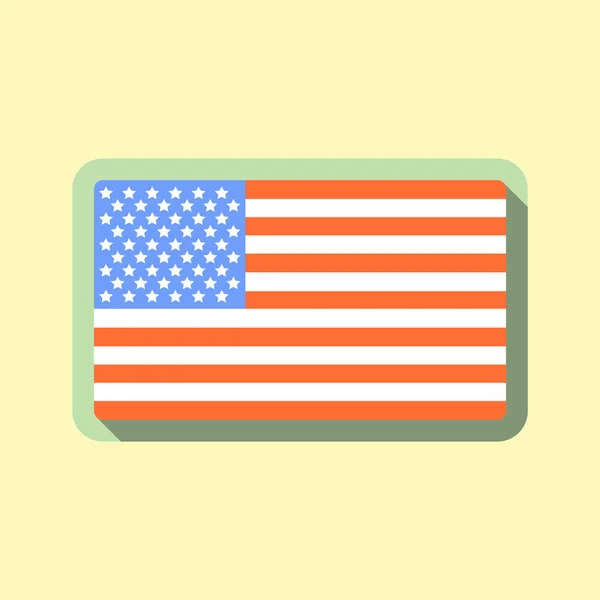 Bandera de los estados unidos — Vector de stock