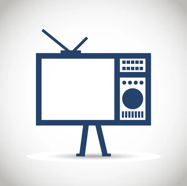 Icono de TV . — Vector de stock