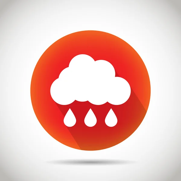 Regenwolken-Symbol. — Stockvektor