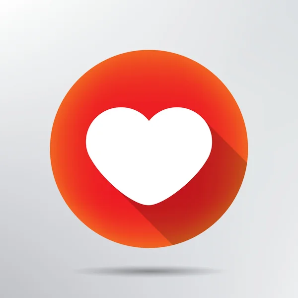 Icona del cuore . — Vettoriale Stock