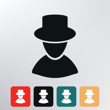 erkek silueti simgesi.