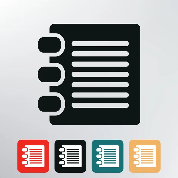 Documento icono. — Vector de stock