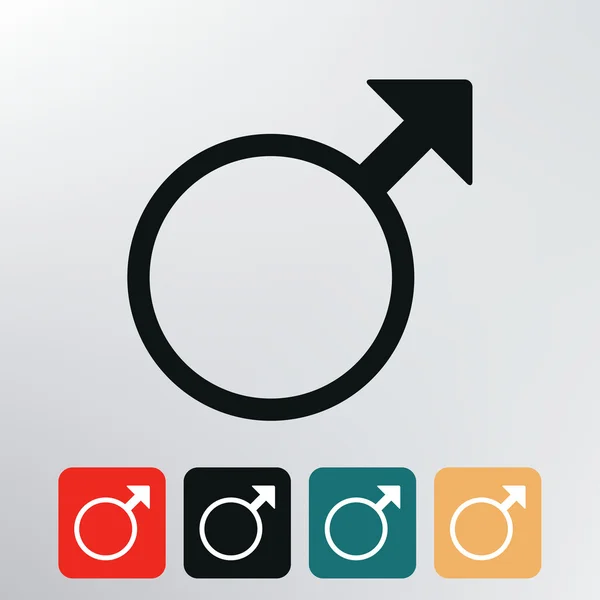 Male symbol icon. — Stock Vector