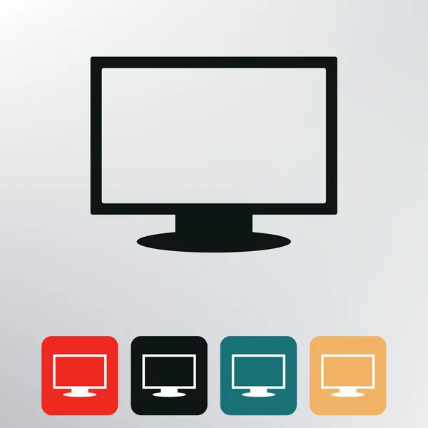 Icono de TV . — Vector de stock