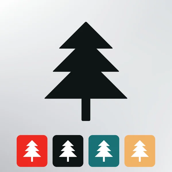 Fir tree pictogram. — Stockvector