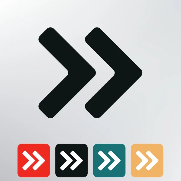 Double arrows icon. — Stock Vector
