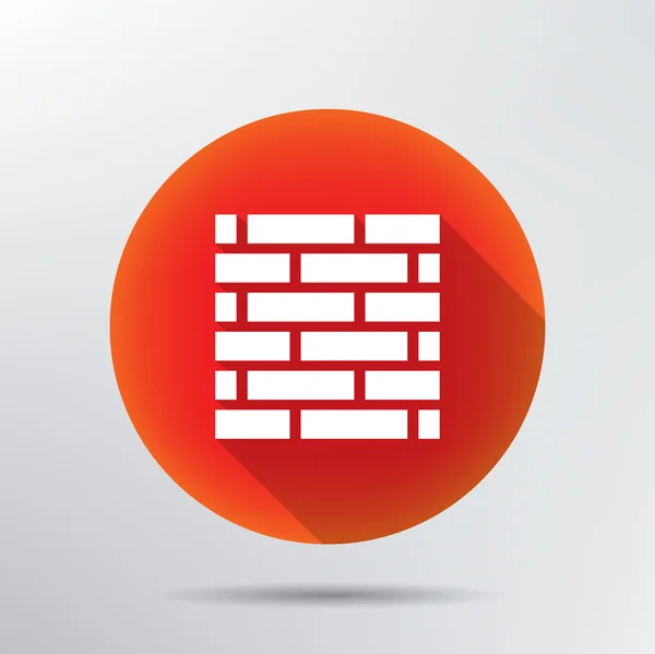 Brick wall icon. — Stock Vector