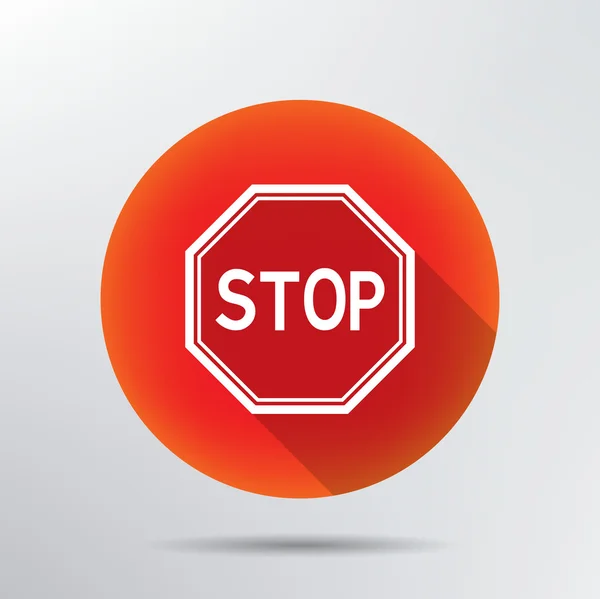 Stop sign icon. — Stock Vector