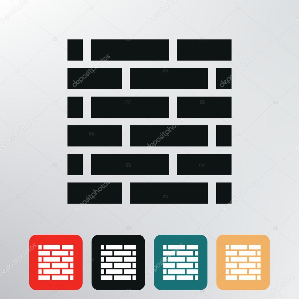 brick wall icon.