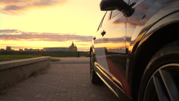 Audi Auf Dem Bahndamm Nischni Nowgorod Juni 2020 — Stockvideo