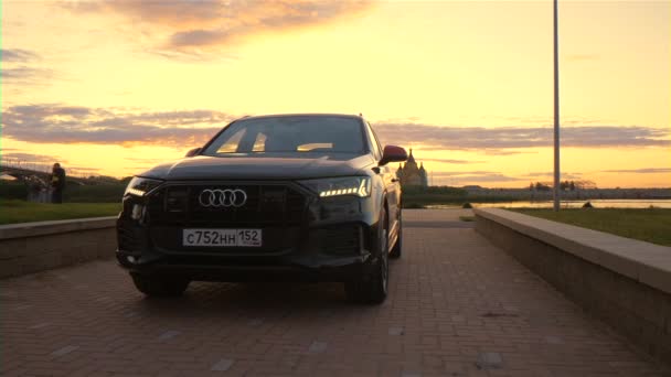 Audi Nabrzeżu Mieście Niżny Nowogród Czerwiec 2020 — Wideo stockowe