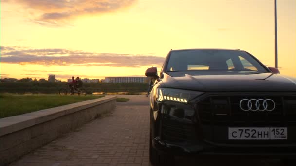 Audi Nabrzeżu Mieście Niżny Nowogród Czerwiec 2020 — Wideo stockowe