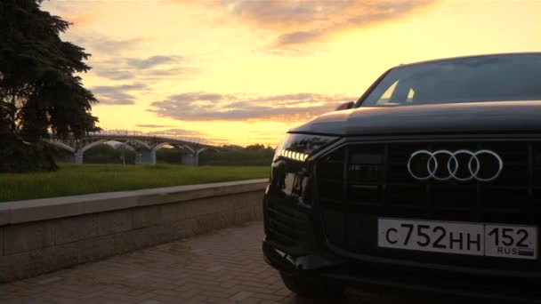 Audi Nizhny Novgorod Kentindeki Toprak Setinde Haziran 2020 — Stok video