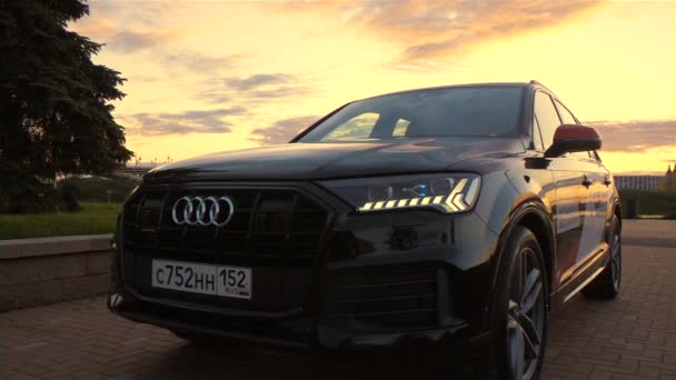 Audi Pada Tanggul Kota Nizhny Novgorod Juni 2020 — Stok Video