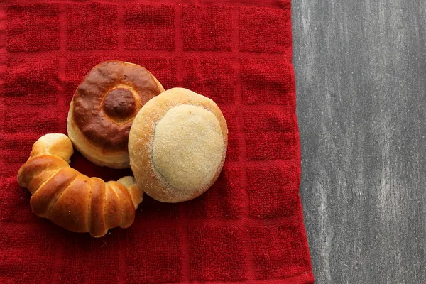 Мексиканський Солодкий Хліб Такий Печиво Круасан Решітка Пухнастий Черв Свіжий — стокове фото