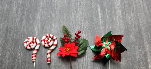 Paus Natal Como Uma Armação Uma Mensagem Felicidade Bons Desejos — Fotografia de Stock