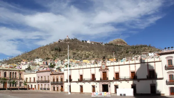 Basilica Cattedrale Nel Centro Della Città Zacatecas Messico Primo Dipinto — Foto Stock