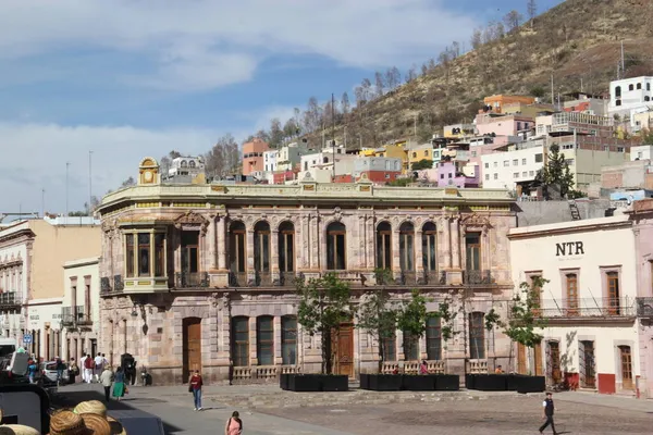 Cathédrale Basilique Centre Ville Zacatecas Mexique Premier Tableau Entouré Bâtiments — Photo