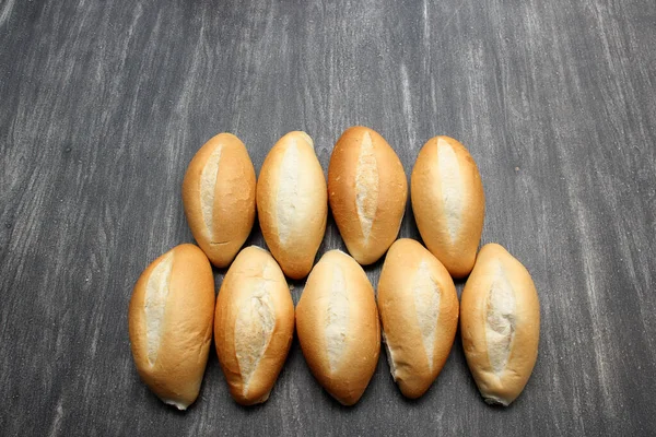 Fresh Fluffy Delicious Freshly Made Wheat Flour Mexican Bolillo Bread — Stock Photo, Image