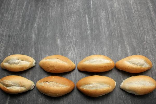 Delicioso Fofo Quente Crocante Pão Mexicano Pão Branco Bolillo Pão — Fotografia de Stock