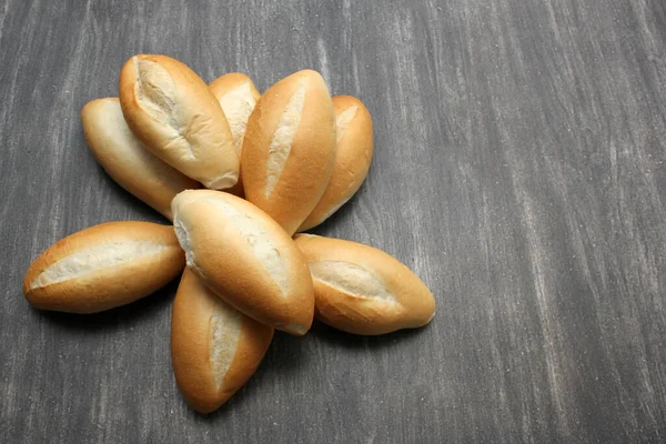 Lahodný Nadýchaný Horký Křupavý Mexický Chléb Bolillo Bílý Chléb Bochník — Stock fotografie