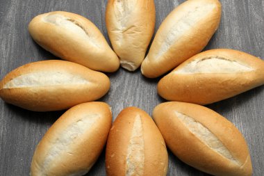 Taze, lezzetli, tüylü, sıcak, taze Meksika bolilosu, beyaz, Fransız ya da somun ekmeği. Buğday unundan yapılan popüler ve ekonomik