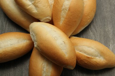 Taze, lezzetli, tüylü, sıcak, taze Meksika bolilosu, beyaz, Fransız ya da somun ekmeği. Buğday unundan yapılan popüler ve ekonomik