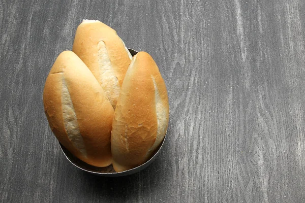 Φρέσκο Νόστιμο Αφράτο Ζεστό Φρεσκομαγειρεμένο Μεξικάνικο Ψωμί Bolillo Λευκό Ψωμί — Φωτογραφία Αρχείου