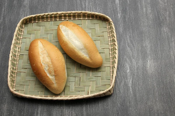 Свежий Вкусный Пушистый Горячий Свежеприготовленный Мексиканский Хлеб Болилло Белый Хлеб — стоковое фото