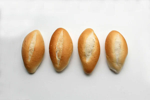 Delicious Fresh Fluffy Crunchy Hot Freshly Made Bun Mexican Bread — Stock Photo, Image