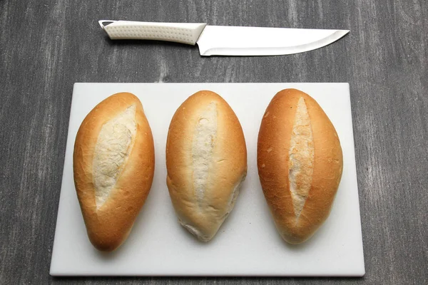 Čerstvý Lahodný Čerstvě Vyrobený Mexický Bolillo Chléb Francouzský Chléb Bochník — Stock fotografie