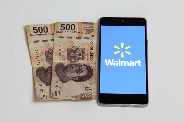 Мехико Мексика Апреля 2022 Года Walmart Присоединяется Антиинфляционной Стратегии Обещает — стоковое фото