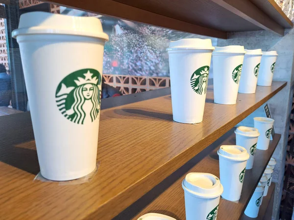 Mexico State Mexico May 2022 Starbucks Coffee Chain Born Seattle —  Fotos de Stock