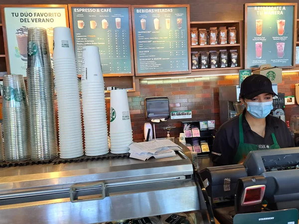 Estado México México Mayo 2022 Cadena Café Starbucks Que Nació —  Fotos de Stock